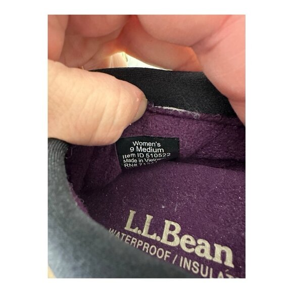LL Bean Women's Primaloft Slippers Waterproof Insulated Size 9M - Picture 7 of 8